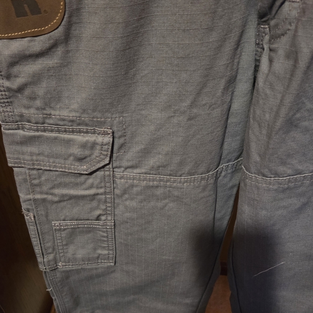 Wrangler RIGGS Workwear Ripstop Ranger Cargo Slate Gray Pants New! 31x34 - Picture 5 of 8